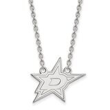 Dallas Stars Large Pendant with Chain Necklace Sterling Silver SS008STA-18, MPN: SS008STA-18, 88677…