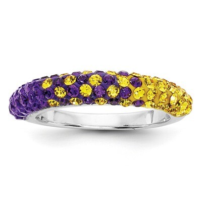 Swarovski Crystal Northern Iowa U Domed Ring CR0028-107-8