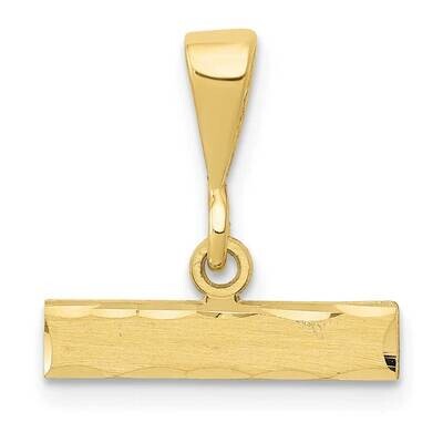 Diamond Cut Top Charm 10k Gold Casted Large 10LGTOP, MPN: 10LGTOP,