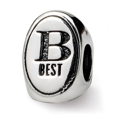BeSaint Friend Trilogy Oval Bead - Sterling Silver QRS1643, MPN: QRS1643, 883957308470
