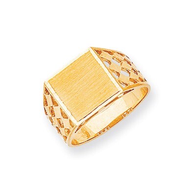 Men&#39;s Signet Ring 14k Gold CH163, MPN: CH163, 883957487649