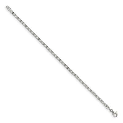 7.25 Inch Enclosed CZ Diamond Chain Bracelet Sterling Silver QG5018-7.25, MPN: QG5018-7.25, 8867741…