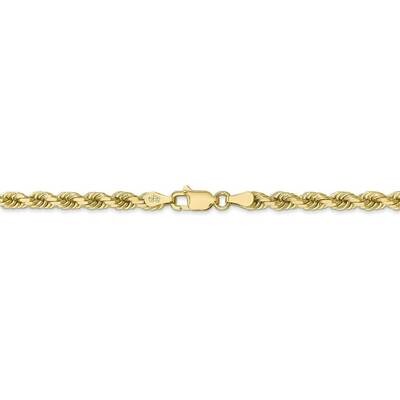 28 Inch 4mm Diamond-cut Rope Chain 10k Yellow Gold 10K030-28, MPN: 10K030-28, 883957773292