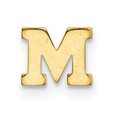 Die Struck Letter M 14k Yellow Gold YG2220M, MPN: YG2220M,