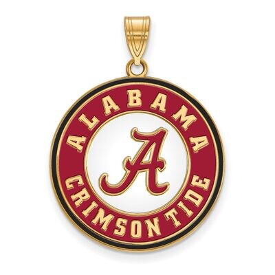 University of Alabama x-Large Enamel Pendant with Chain Necklace Gold-plated Silver GP093UAL, MPN: …