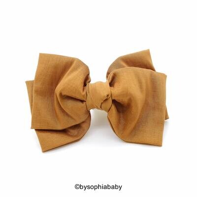 Big Bow Hair Clip Antique Gold Bow Hair Clip Girls Bow Hair Clip Toddler Gold Hair Clip Girls Bow H…
