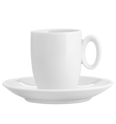 Vista Alegre Broadway White Coffee Cup &amp; Saucer, MPN: 21085919, 5601266665566