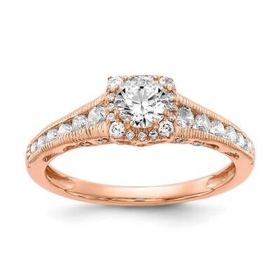 Si1/Si2, G H I, Fancy Halo Engagement Ring 10k Gold Lab Grown Diamond RM5897E-040-C0RLG, MPN: RM589…