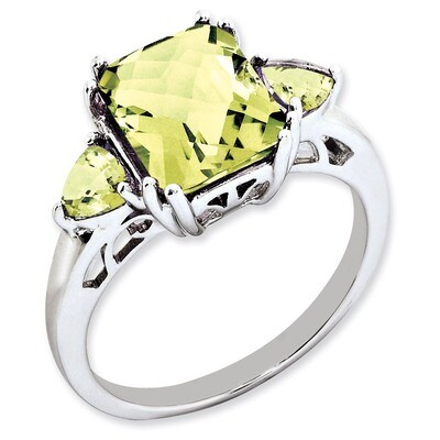 Lemon Quartz Ring Sterling Silver QR2916LQ, MPN: QR2916LQ, 883957610399