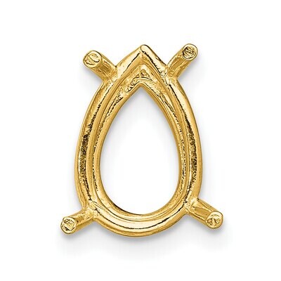 Pear 4-Prong 4.5 x 2.5mm Wire Setting 14k Yellow Gold YG237, MPN: YG237,
