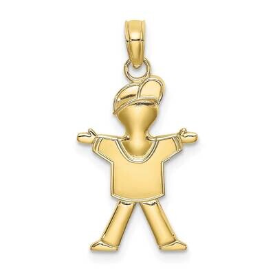 Full Body Boy Charm 10k Gold Polished 10K4759, MPN: 10K4759,