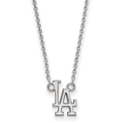 Los Angeles Dodgers Small Pendant with Chain Necklace 14k White Gold 4W008DOD-18, MPN: 4W008DOD-18,…