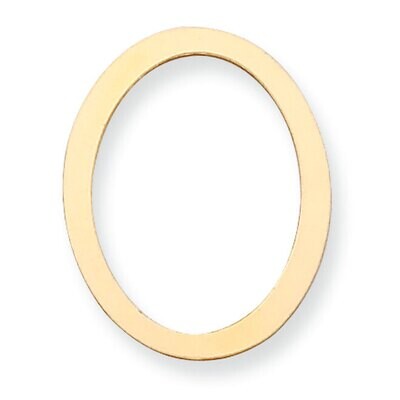 Oval with Hole Stamping 14k Yellow Gold YG1100, MPN: YG1100,