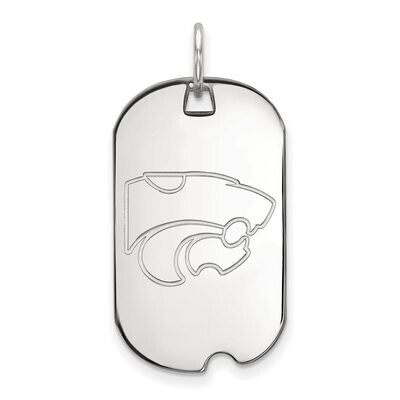 Kansas State University Small Dog Tag 14k White Gold 4W027KSU, MPN: 4W027KSU, 886774845081