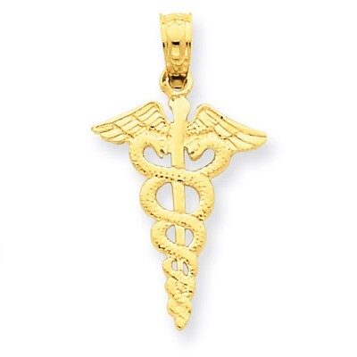 Caduceus Pendant 14k Gold D1236, MPN: D1236, 637218014651