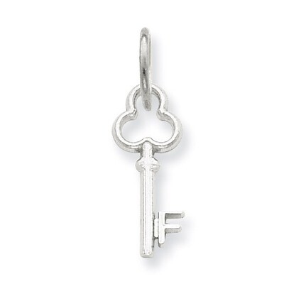 F Key Charm 14k White Gold K3434F, MPN: K3434F, 883957133256