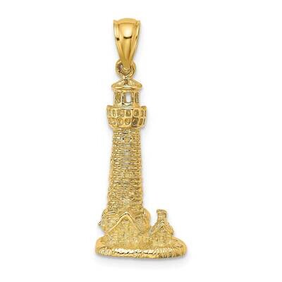 Assateague Island Lighthouse Va Charm 14k Gold 2-D K7889, MPN: K7889, 637218044122