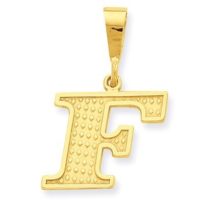 Initial F Charm 14k Gold C1449-F, MPN: C1449-F, 886774087696