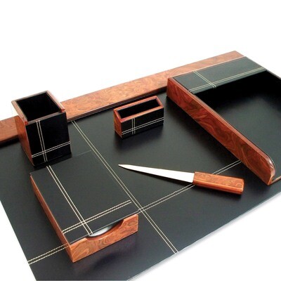 Burlwood 6-piece Desk Set GM4138, MPN: GM4138, 797140353041