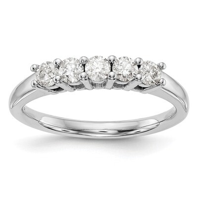 5-Stone Diamond Band 14k White Gold RM3174B-110-WAA, MPN: RM3174B-110-WAA, 191101414855
