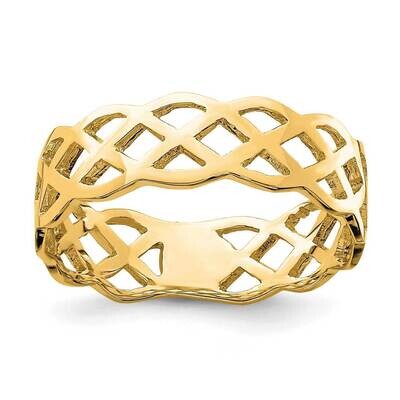 Weave Ring 14k Gold Polished  D4734, MPN: D4734, 883957995823