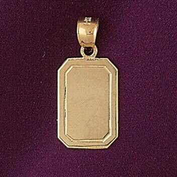 Dazzlers Jewelry Engravable Pendant Necklace Charm Bracelet in Yellow, White or Rose Gold 5792, MPN…