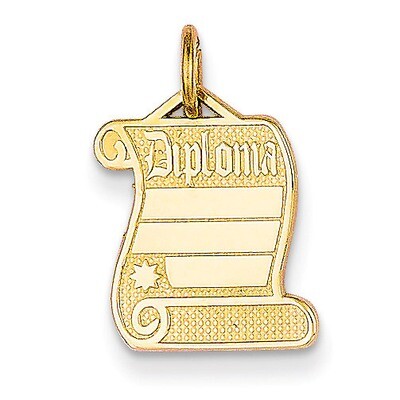 Diploma Charm 14k Gold C437, MPN: C437, 883957860411