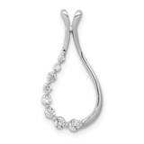 1/5Ct. Diamond Polished Teardrop Chain Slide 14k White Gold PM4790-020-WA, MPN: PM4790-020-WA, 8839…