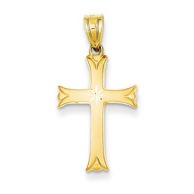 Satin Cross Charm 14k Gold M1848, MPN: M1848, 883957145334