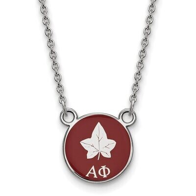 Alpha Phi Extra Small Enameled Pendant with 18 Inch Chain Sterling Silver SS042APH-18, MPN: SS042AP…