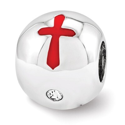 Enamel Swarovski FAITH HOPE LOVE Bead - Sterling Silver QRS3495, MPN: QRS3495, 886774964546