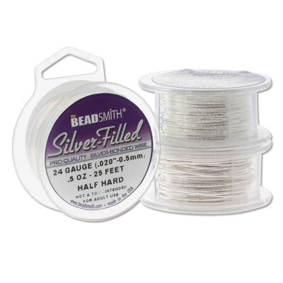 22 Gauge .64 mm. Thick 15.62Ft Wire Silver-filled Half-hard 1/2oz CRD848/22, MPN: CRD848/22, 790524…