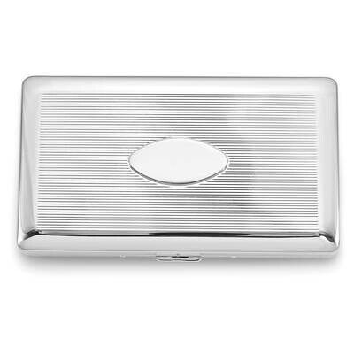 (Holds 20-120mm) Cigarette/Card Case Silver-tone GL8280, MPN: GL8280, 788089048648