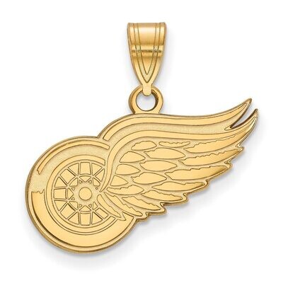 Detroit Red Wings Medium Pendant Gold-plated Silver GP003RWI, MPN: GP003RWI, 886774741055