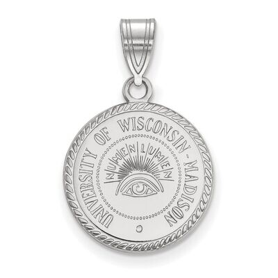 University of Wisconsin Medium Crest Pendant Sterling Silver SS079UWI, MPN: SS079UWI, 886774724898