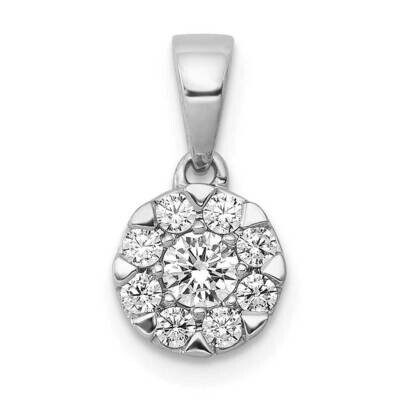 1/3Ct. Diamond Circle Cluster Pendant 14k White Gold PM4746-033-WA, MPN: PM4746-033-WA, 883957756400