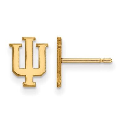 Indiana University x-Small Post Earring 10k Yellow Gold 1Y008IU, MPN: 1Y008IU, 886774805399