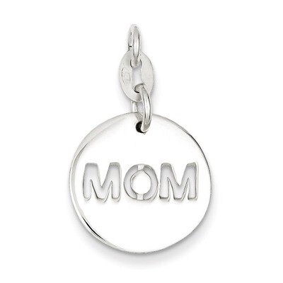 Circle Mom Charm Sterling Silver Polished QC6761, MPN: QC6761, 886774760339