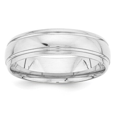 Heavy Comfort Fit Fancy Band 14k White Gold WB108, MPN: WB108, 886774493138