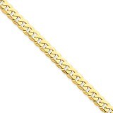 5.75mm Flat Beveled Curb Chain 22 Inch 14k Gold FBU140-22, MPN: FBU140-22, 886774417486