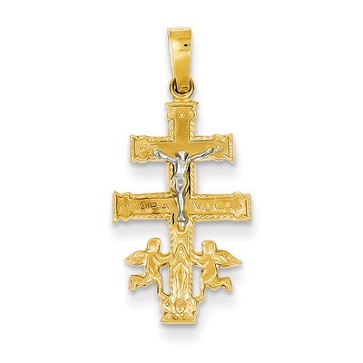 Cara Vaca Crucifix Pendant 14k Two-Tone Gold XR284, MPN: XR284, 883957974965