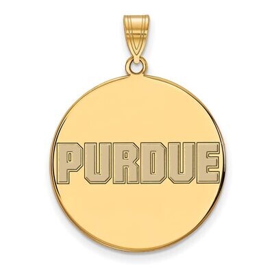 Purdue XLarge Enamel Disc Pendant Gold-plated Silver GP079PU, MPN: GP079PU, 886774955476