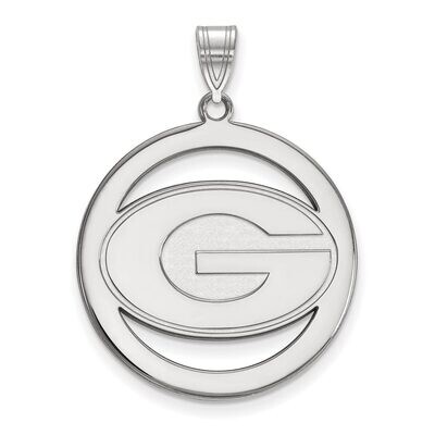 University of Georgia L Pendant in Circle Sterling Silver SS034UGA, MPN: SS034UGA, 886774707075