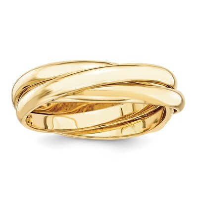 Polished Rolling Ring 14k Gold RR1, MPN: RR1, 886774402512