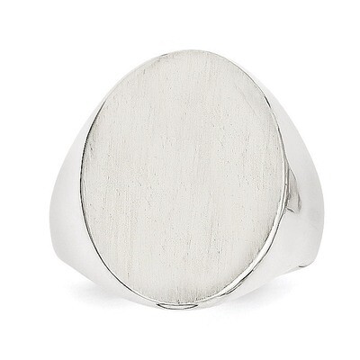Signet Ring 14k White Gold RS546, MPN: RS546, 883957467931