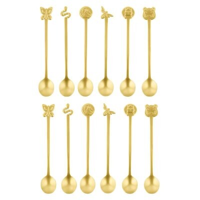 Sambonet Party Fashion Party Spoons 12 Piece Giftboxed 52649G43, MPN: 52649G43, 790955000000