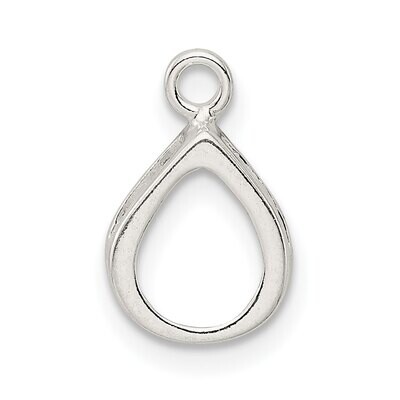 Pear Back Set 5 x 3mm Earring Setting Sterling Silver SS3193, MPN: SS3193,