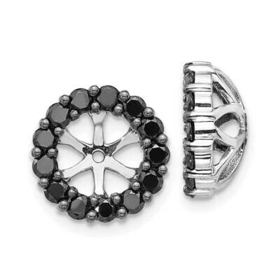 Black Diamond Earring Jackets 14k White Gold EJM5306-BK-025-WA, MPN: EJM5306-BK-025-WA, 883957662091