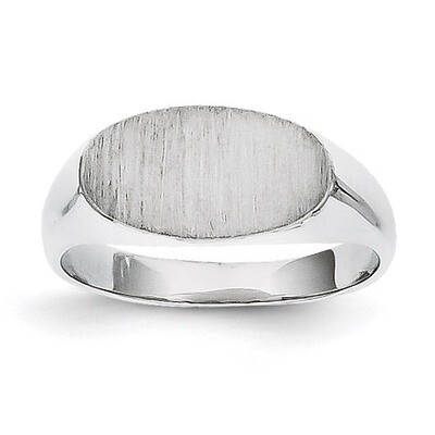 Signet Ring 14k White Gold RS574, MPN: RS574, 883957443164