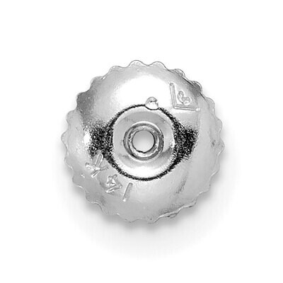 2 Hole Threaded Ear Nut 14k White Gold WG676, MPN: WG676,